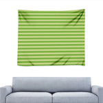 Green Striped Pattern Print Tapestry