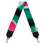 Green Striped Watermelon Pattern Print Bag Strap