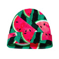 Green Striped Watermelon Pattern Print Beanie