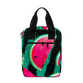 Green Striped Watermelon Pattern Print Bible Tote Bag