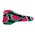 Green Striped Watermelon Pattern Print Bicycle Seat Cover