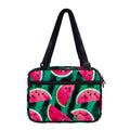 Green Striped Watermelon Pattern Print Double Strap Bible Bag