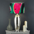 Green Striped Watermelon Pattern Print Drum Lamp Shade