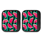 Green Striped Watermelon Pattern Print Handle Covers