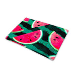 Green Striped Watermelon Pattern Print Pet Cooling Mat Cover