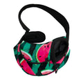 Green Striped Watermelon Pattern Print Pet Sling Carrier