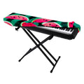 Green Striped Watermelon Pattern Print Piano Keyboard Cover