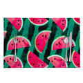 Green Striped Watermelon Pattern Print Placemat