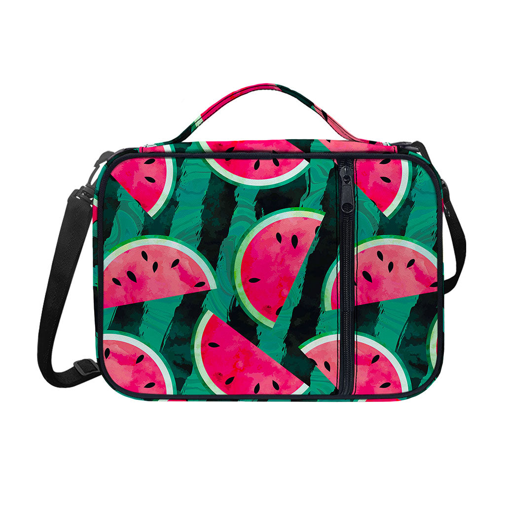 Green Striped Watermelon Pattern Print Shoulder Strap Bible Bag