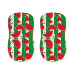 Green Stripes Watermelon Pattern Print Bar Stool Covers