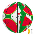 Green Stripes Watermelon Pattern Print Basketball