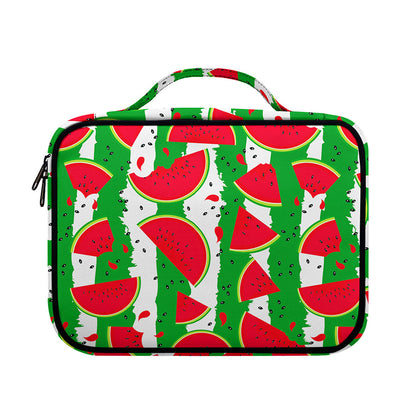 Green Stripes Watermelon Pattern Print Briefcase Bible Bag