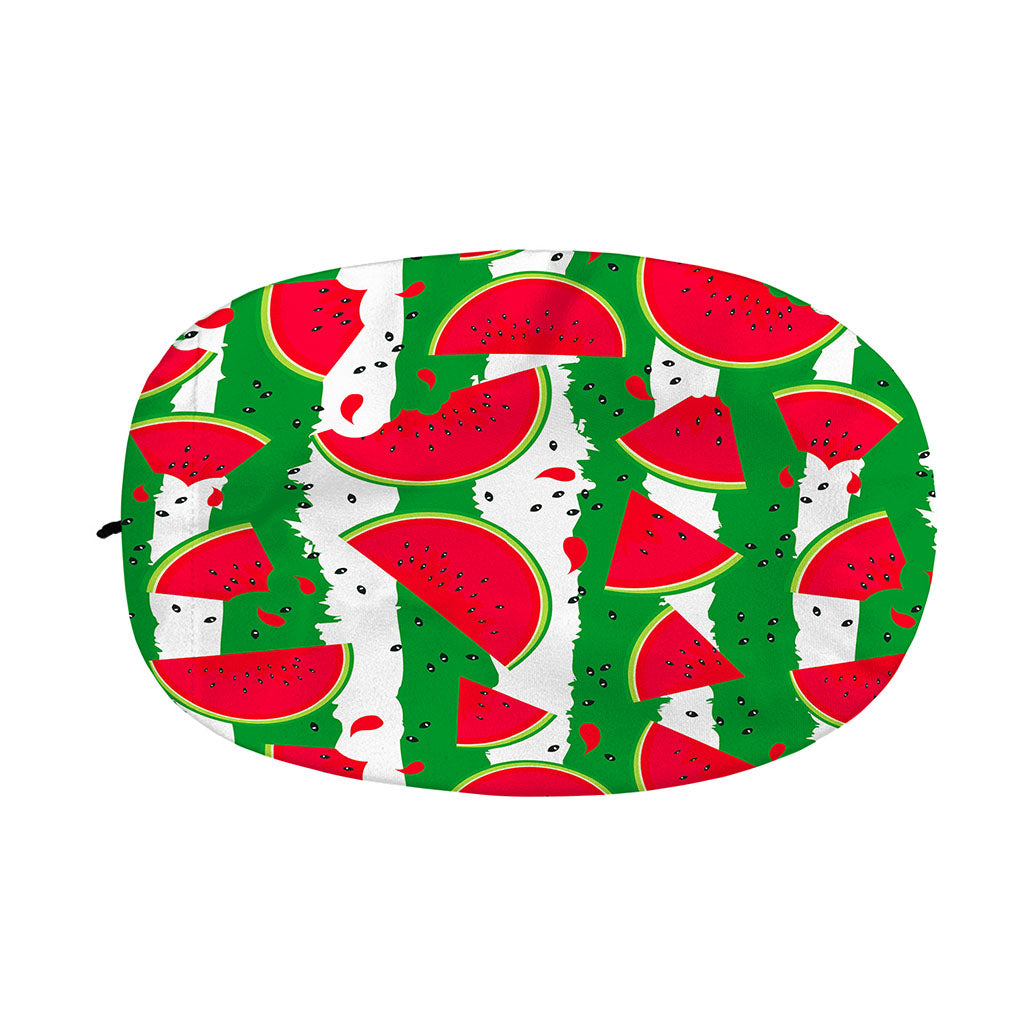 Green Stripes Watermelon Pattern Print Car Side Mirror Covers