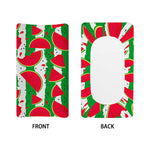 Green Stripes Watermelon Pattern Print Changing Pad Cover