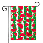 Green Stripes Watermelon Pattern Print House Flag