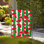 Green Stripes Watermelon Pattern Print House Flag