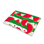 Green Stripes Watermelon Pattern Print Pet Cooling Mat Cover