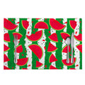Green Stripes Watermelon Pattern Print Placemat
