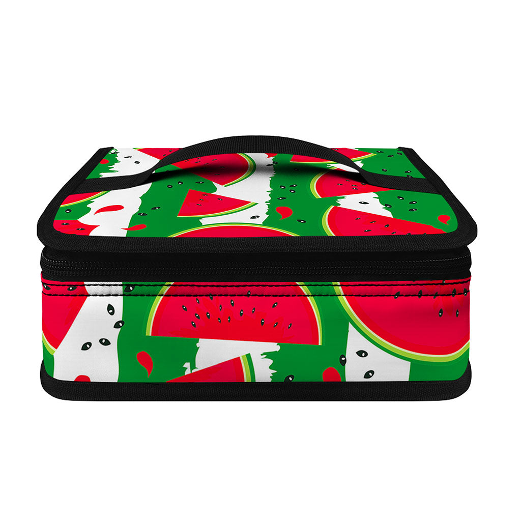 Green Stripes Watermelon Pattern Print Small Lunch Bag