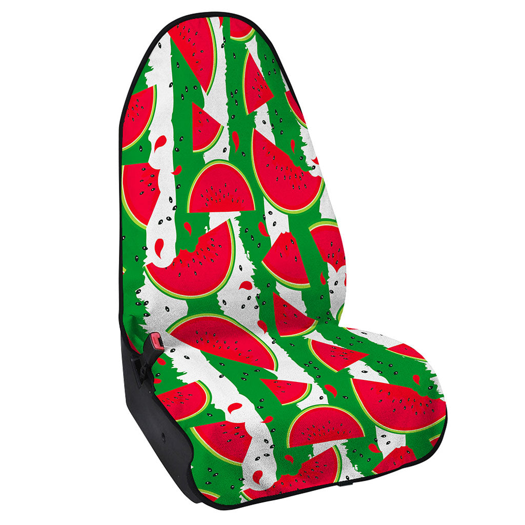 Green Stripes Watermelon Pattern Print Waterproof Car Seat Cover
