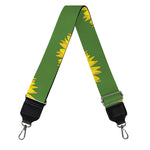 Green Sunflower Pattern Print Bag Strap