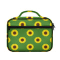 Green Sunflower Pattern Print Briefcase Bible Bag