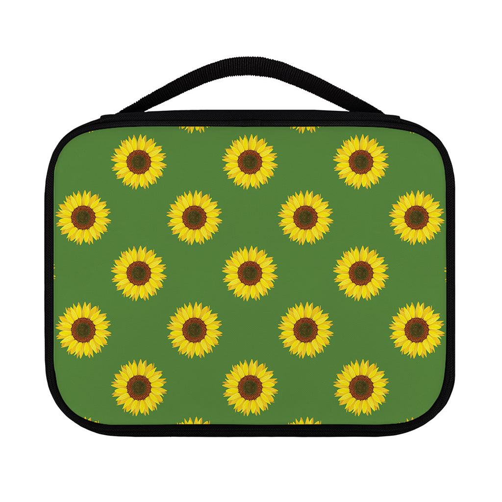 Green Sunflower Pattern Print Classic Bible Case
