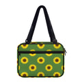 Green Sunflower Pattern Print Double Strap Bible Bag