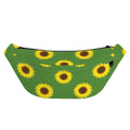 Green Sunflower Pattern Print Fanny Pack