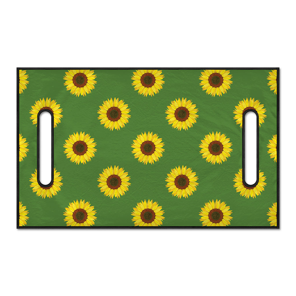 Green Sunflower Pattern Print Golf Cart Seat Cover