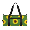 Green Sunflower Pattern Print Gym Bag