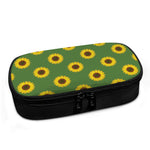 Green Sunflower Pattern Print Insulin Cooler Travel Case