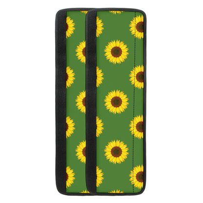 Green Sunflower Pattern Print Refrigerator Handle Covers