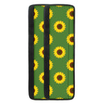 Green Sunflower Pattern Print Refrigerator Handle Covers