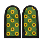 Green Sunflower Pattern Print Skillet Handle Cover