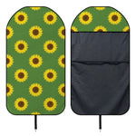 Green Sunflower Pattern Print Waterproof Car Seat Cover