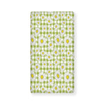 Green Tartan Daisy Pattern Print Baby Crib Sheet