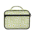 Green Tartan Daisy Pattern Print Briefcase Bible Bag