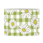 Green Tartan Daisy Pattern Print Drum Lamp Shade