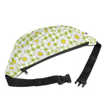 Green Tartan Daisy Pattern Print Fanny Pack
