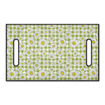 Green Tartan Daisy Pattern Print Golf Cart Seat Cover