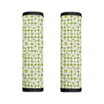 Green Tartan Daisy Pattern Print Handle Covers