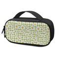 Green Tartan Daisy Pattern Print Portable Cooler Travel Case