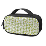 Green Tartan Daisy Pattern Print Insulin Cooler Travel Case