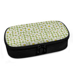 Green Tartan Daisy Pattern Print Insulin Cooler Travel Case