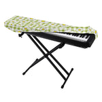 Green Tartan Daisy Pattern Print Piano Keyboard Cover