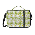 Green Tartan Daisy Pattern Print Shoulder Strap Bible Bag