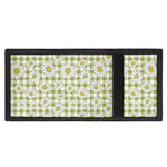 Green Tartan Daisy Pattern Print Trifold Wallet