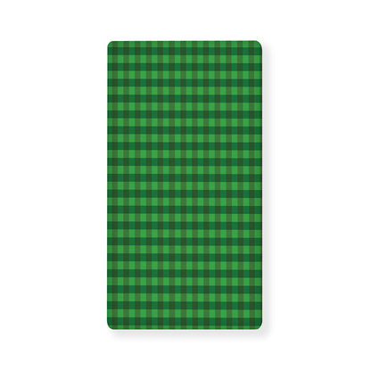 Green Tartan Saint Patrick's Day Print Baby Crib Sheet