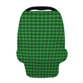 Green Tartan Saint Patrick's Day Print Baby Seat Cover
